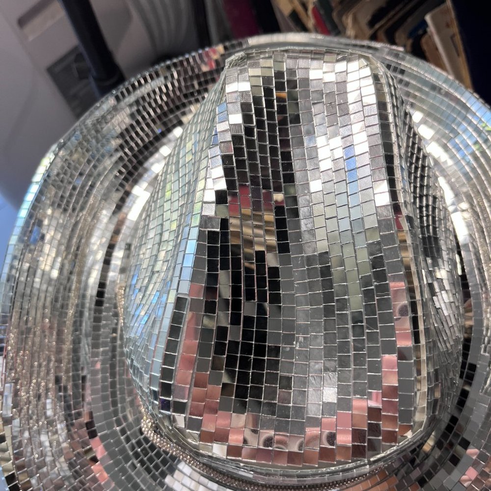Disco Cowboy Hat | Disco Ball Hat | Mirror Disco Hat | Beyonce Di… - Picture 6 of 9